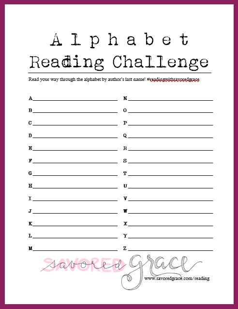 Reading Challenge 2020 Savored Grace