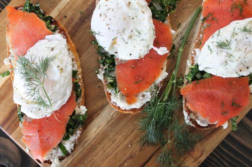 A Little Bit of Everything Smoked Salmon Toasts