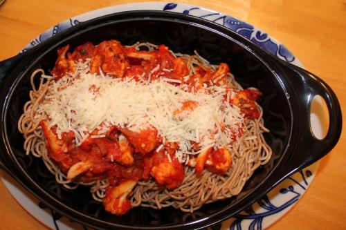 Spaghetti with Spicy Cauliflower Sauce