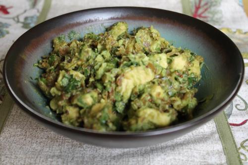 Curried Avocados with Mustard