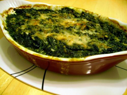 Creamy Baked Spinach