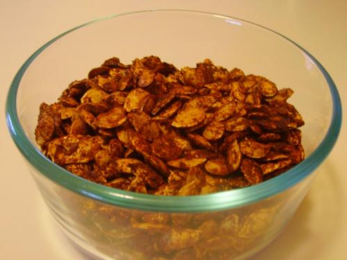 Spicy Roasted Squash Seeds