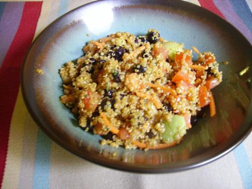 Quinoa Salad with Lemon-Basil Dressing